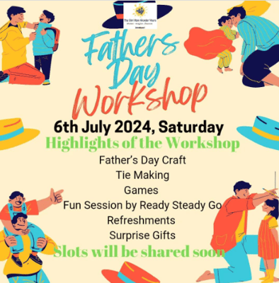 The Shri Ram Wonder Years-Fathers day workshop