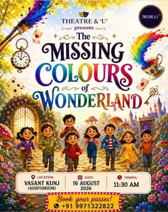 Theatre & U-The Missing Colours of Wonderland Childrens Theatre Show