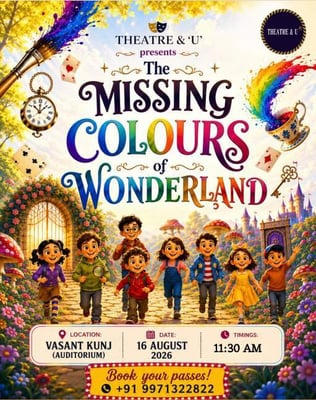 Theatre & U-The Missing Colours of Wonderland Childrens Theatre Show