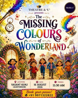 Theatre & U-The Missing Colours of Wonderland Childrens Theatre Show