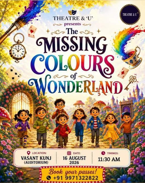 Theatre & U-The Missing Colours of Wonderland Childrens Theatre Show