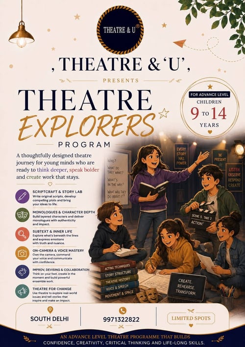 Theatre & U-Theatre Explorers Program for Kids