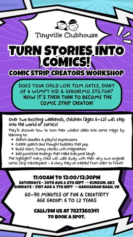 Tinyville Clubhouse - Comic Strip Creators Workshop (Vasant Kunj)