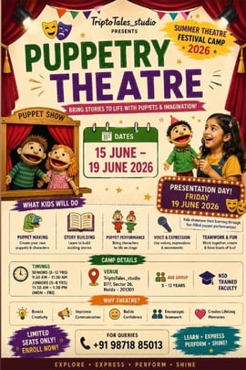 Triptotales Storytelling Centre-PUPPETRY THEATRE for Kids