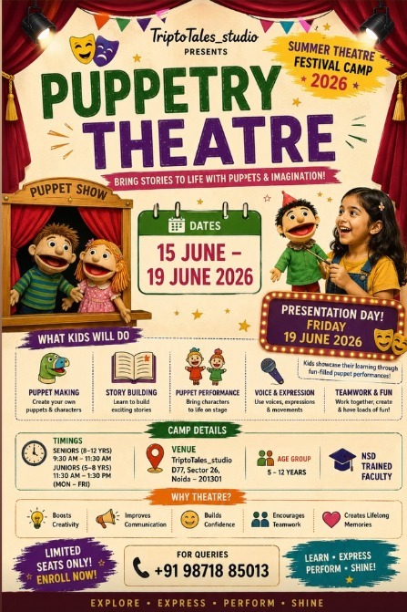 Triptotales Storytelling Centre-PUPPETRY THEATRE for Kids