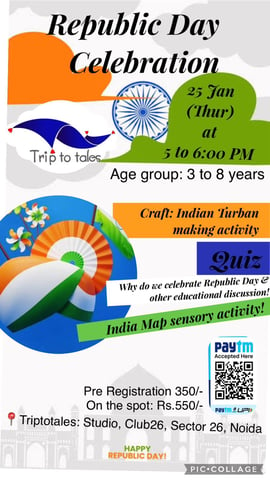 Triptotales Storytelling Centre-Republic Day Craft Indian Turban Making Activity