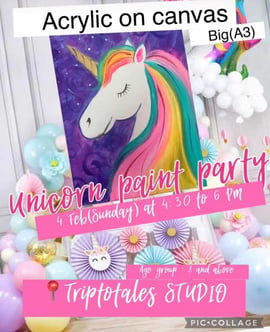 Triptotales Storytelling Centre-Unicorn Paint Party