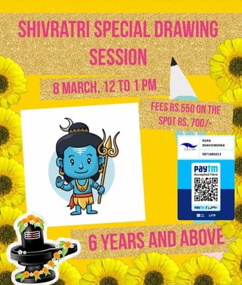 Triptotales Storytelling Centre-Shivratri special drawing session