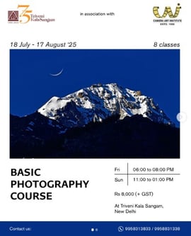Triveni Kala Sangam  -  Basic Photography Course