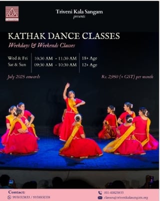 Triveni Kala Sangam  -  Kathak Dance Classes