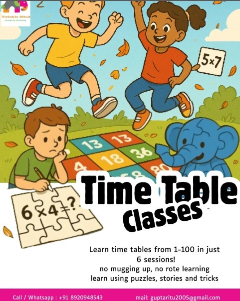 Twinkle Mind  -  Time Table Classes