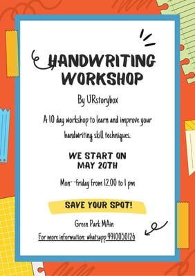 UR_STORYBOX-Handwriting Workshop