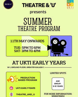 Theatre & U And Ukti-Summer Theatre Program