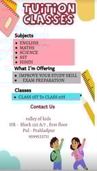 Valley Of kids  -  Tuition Classes
