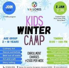 Vallores Pre School-Kids Winter camp