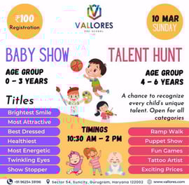 Vallores Pre School-Baby show & Talent Hunt