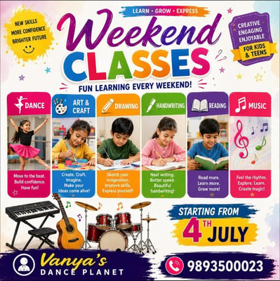 Vanyas Dance Planet-Weekend Fun Learning Classes for Kids