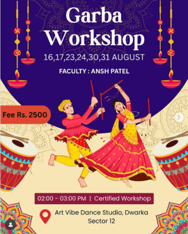 Art Vibe Dance Studio  -  Kids Garba Workshop For 2025
