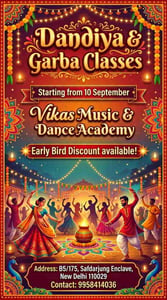 Vikas Music And Dance Academy-Dandiya and Garba Classes