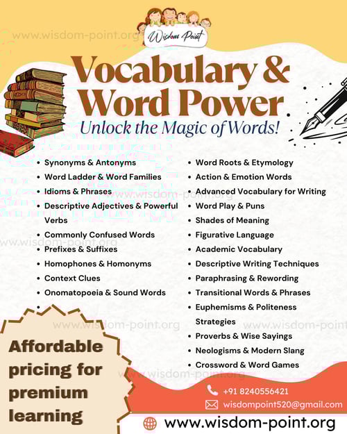 Wisdom Point- Vocabulary & Word Power Classes