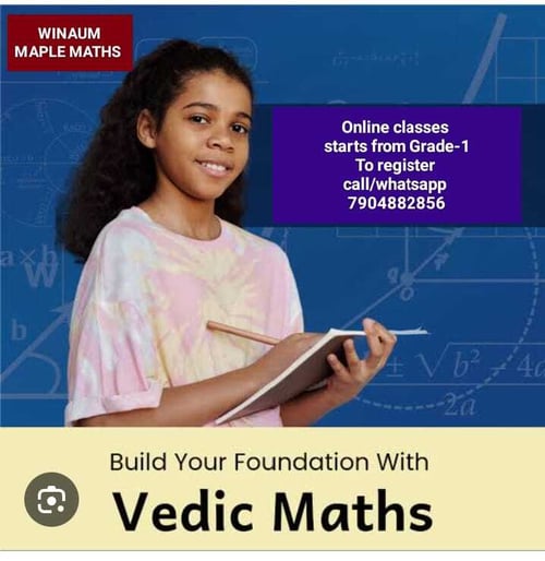 WINAUM MAPLE MATHS  -  VEDIC MATHS FOUNDATION PROGRAM