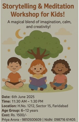WeeRead Children's Book Club  -  Storytelling & Meditation Workshop For Kids