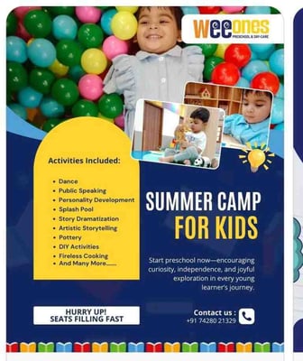 Weeones Play School-Summer Camp for Kids