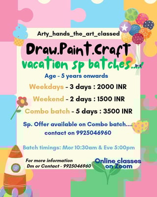 Arty hands-the art classes