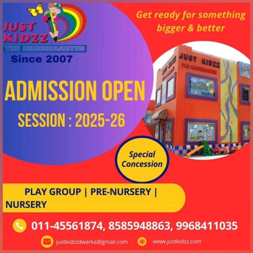 Just Kidzz: Admissions Open(2025-26)