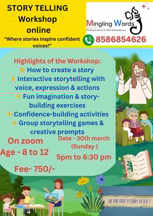Mingling Words: STORY TELLING  (Workshop Online)