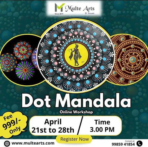 Multe Arts: Dot Mandala Online Workshop