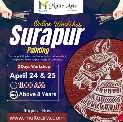 Multe Workshop: Surapur Painting Online Workshop