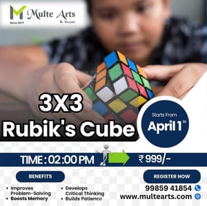 Multe Arts: 3X3 Rubik's Cube Workshop