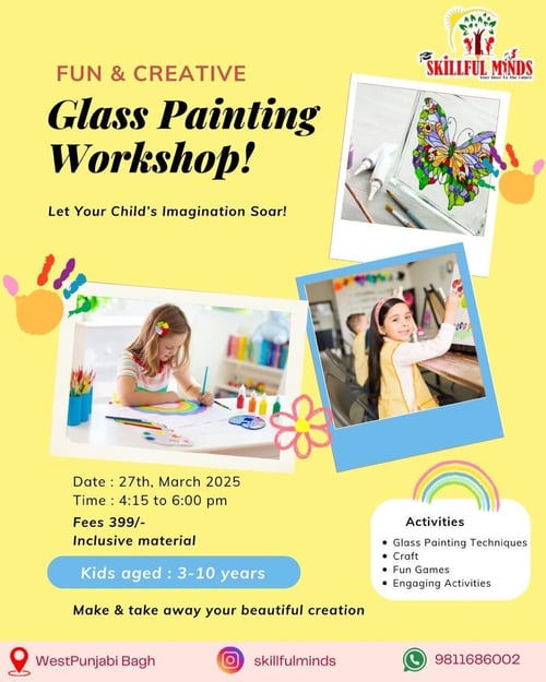 SKILLFUL MINDS:Glass Painting Workshop