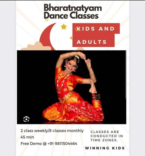 Winning Kids: Bharatnatyam Dance Classes For Kids & Adults