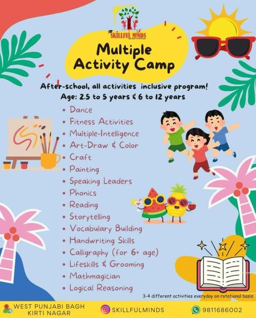 skillful minds multiple activity camp(Kirti Nagar)