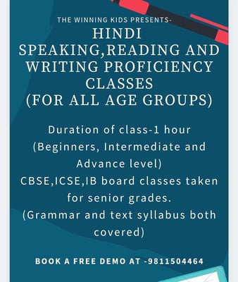 Winning Kids: Hindi Speaking, Reading & Writing Proficiency Classes
