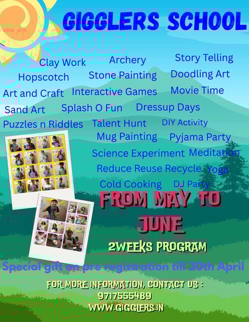 Gigglers School : Exciting 2-Week Summer Program