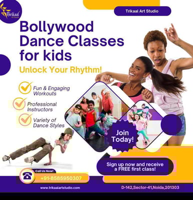 Trikaal Art Studio: BOLLYWOOD DANCE CLASSES FOR KIDS