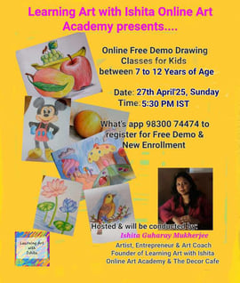 Learning Art with Ishita: free demo drawing session