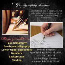 Asquare education: Calligraphy Classes by Namrata Jain