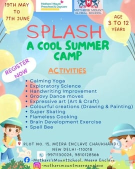 Mothers' Mount School: Splash Cool Summer Camp