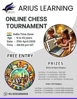 Arius Learning: Monthly Chess Tournament