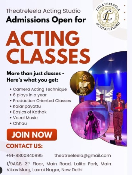 Theatreleela Acting Studio: Acting Classes Admissions Open