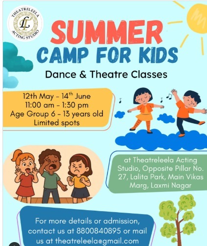 Theatreleela Acting Studio: Kids Summer Camp