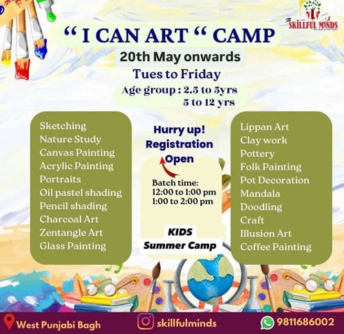 Skillful Minds- I CAN ART Camp
