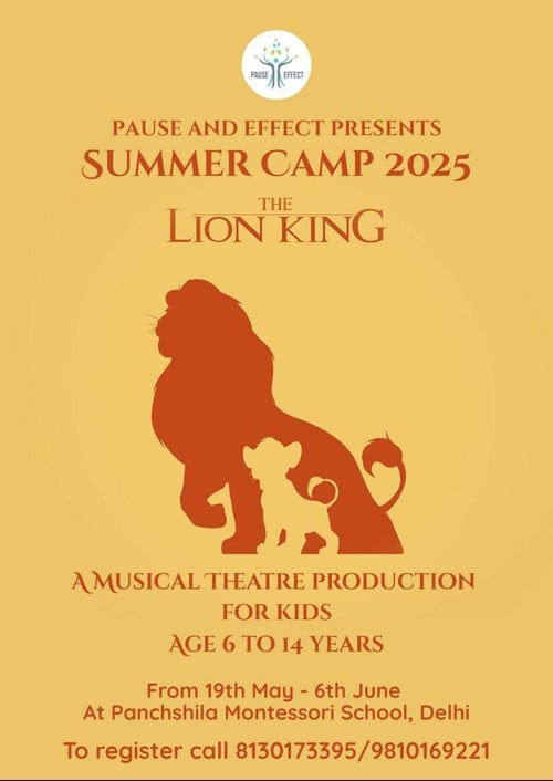 Panchshila Montessori School-The Lion King(A Musical Theatre Summer Camp)