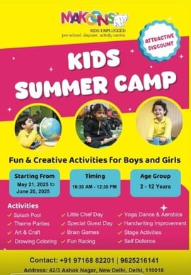 Makoons Pre School & Day Care Centre-Kids Summer Camp
