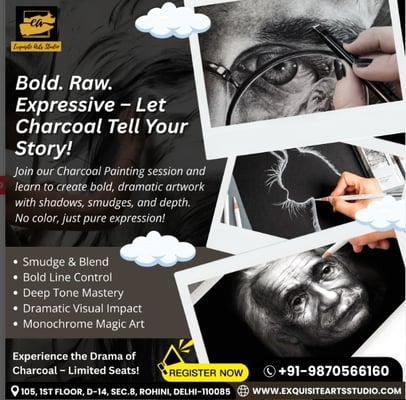 Exquisite Arts Studio:Charcoal Art Course