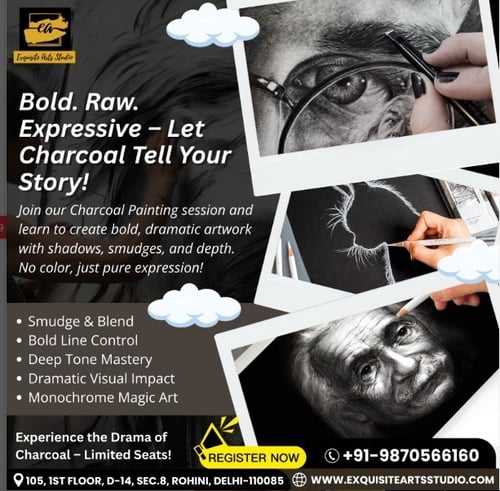 Exquisite Arts Studio:Charcoal Art Course